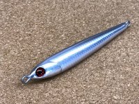 Mg-CRAFT・Skill Jig 77g/小平商店オリジナルカラー 単目アルミシルバーケイムラベリーレッドアイ