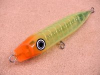 ヤッターフィッシング・ヤッターペンシル200 リブモデル スイチョクウキ/小平商店オリジナルカラー オレンジヘッド